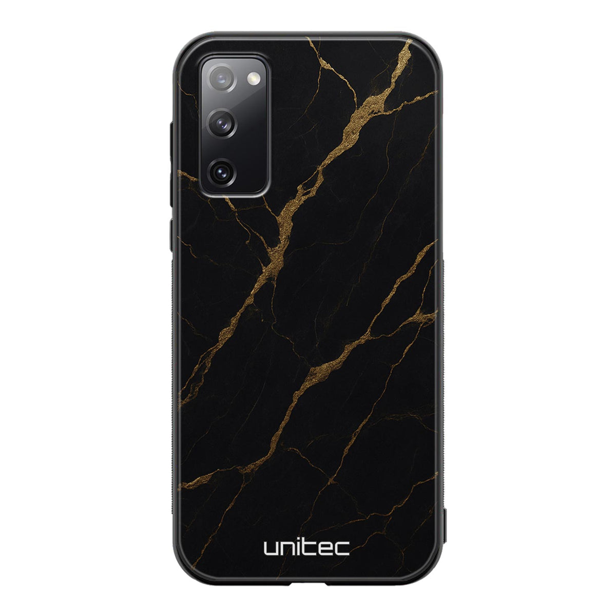 Samsung Galaxy S20 FE Suojakuoret Marmori – Midnight Gold
