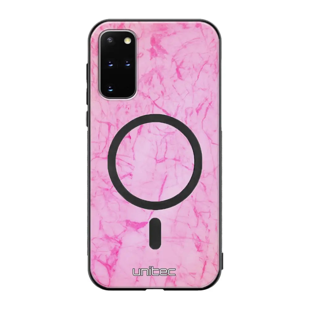 Samsung Galaxy S20 Plus marmori suojakuoret - Light Pink Marble