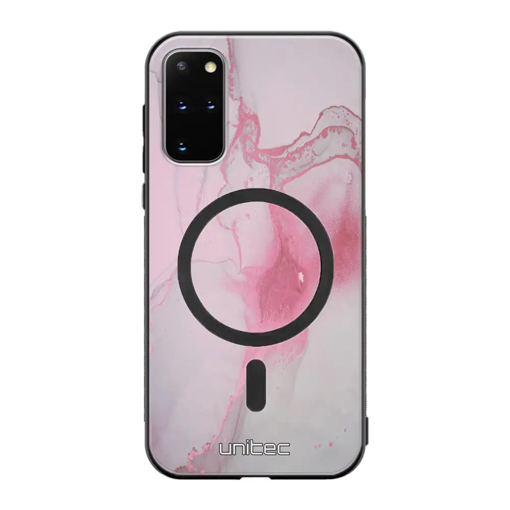 Samsung Galaxy S20 Plus marmori suojakuoret - Pink Pok Rie