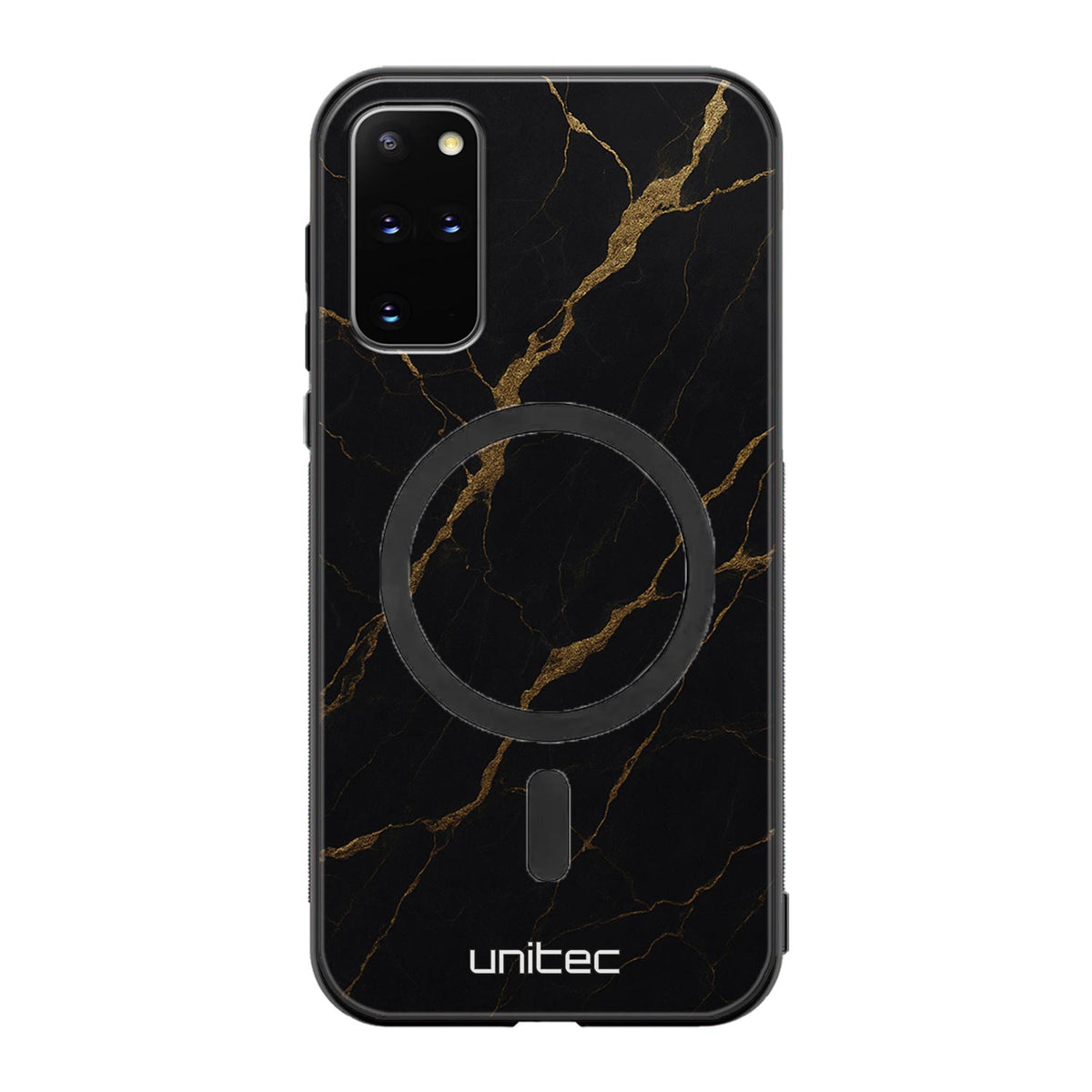 Samsung Galaxy S20 Plus Suojakuoret Marmori – Midnight Gold
