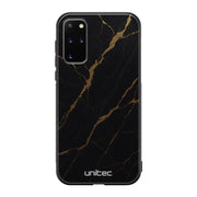 Samsung Galaxy S20 Plus Suojakuoret Marmori – Midnight Gold