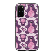 Samsung Galaxy S20 Plus suojakuoret - Purple Teddy Bear - Ei