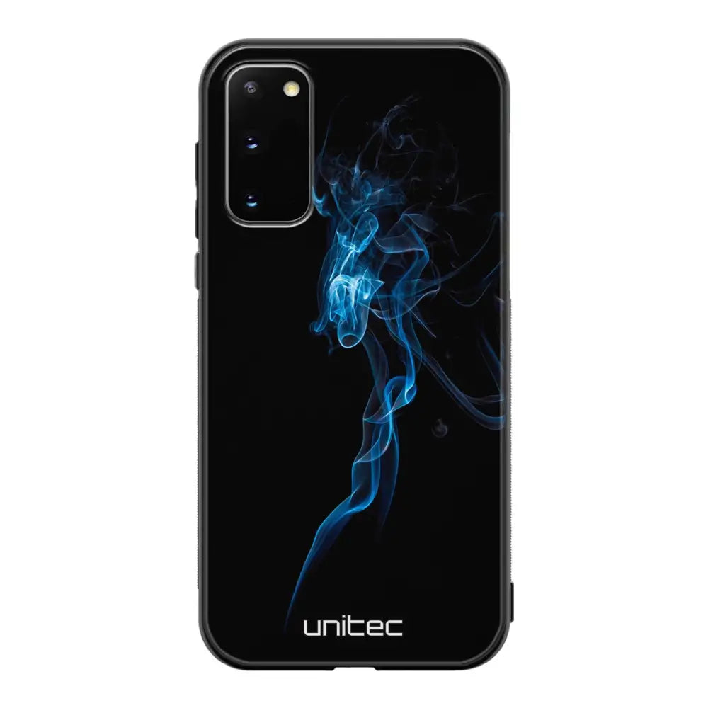 Samsung Galaxy S20 suojakuoret - Blue Smoke On Black - Ei