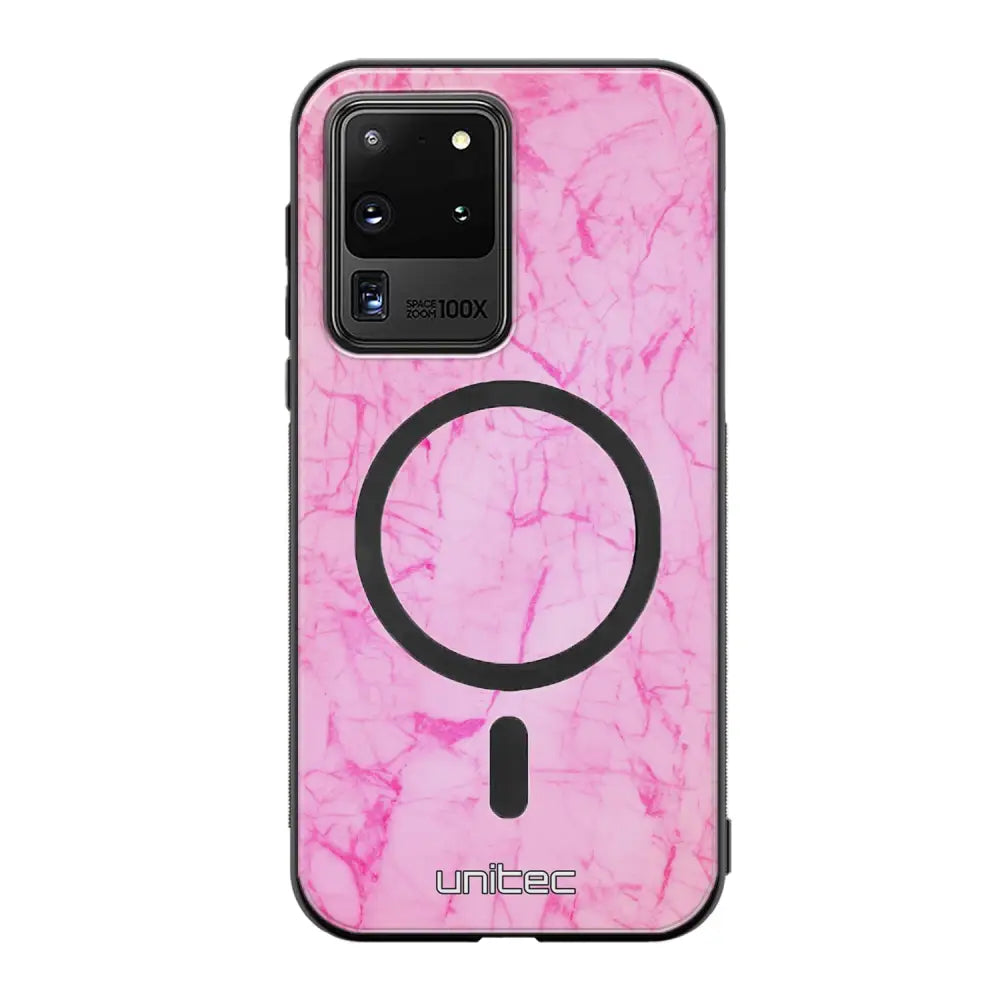 Samsung Galaxy S20 Ultra marmori suojakuoret - Light Pink Marble