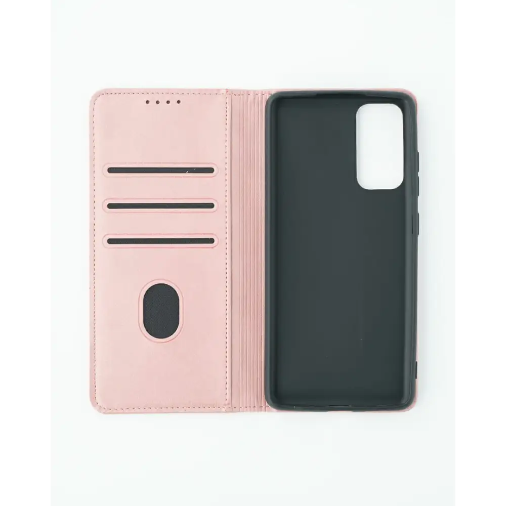 Samsung Galaxy S21 FE 5G Unitec Lompakko Suojakotelo Ruusukulta