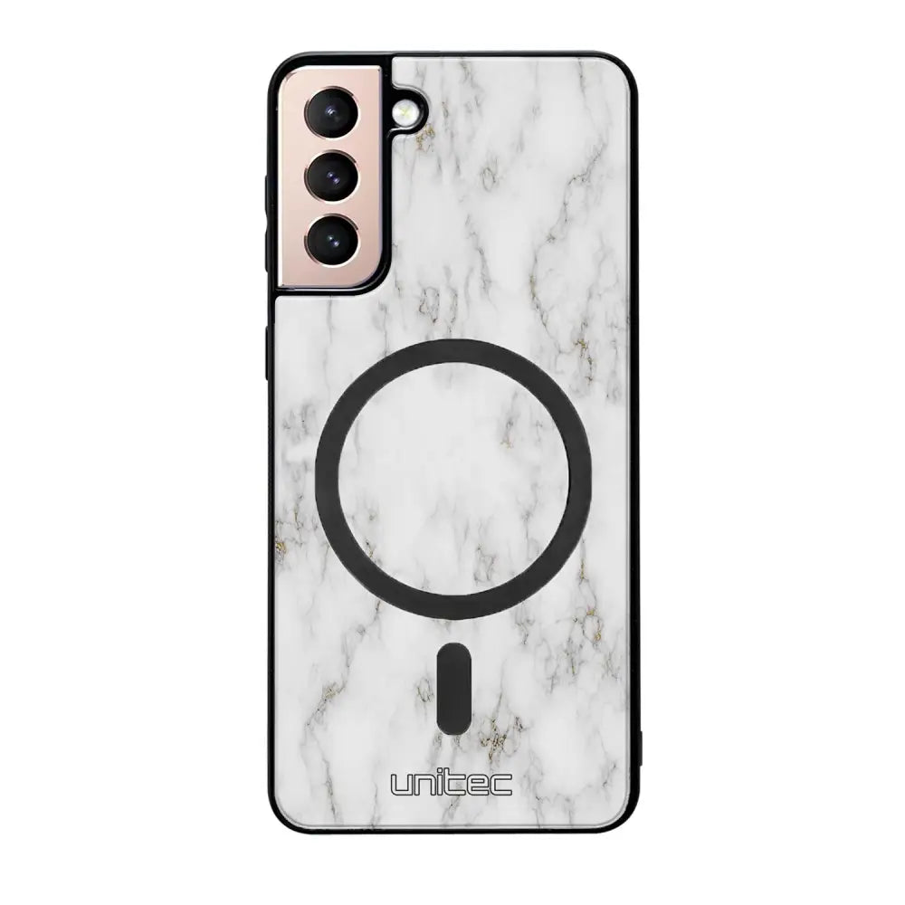Samsung Galaxy S21 marmori suojakuoret - White Marble
