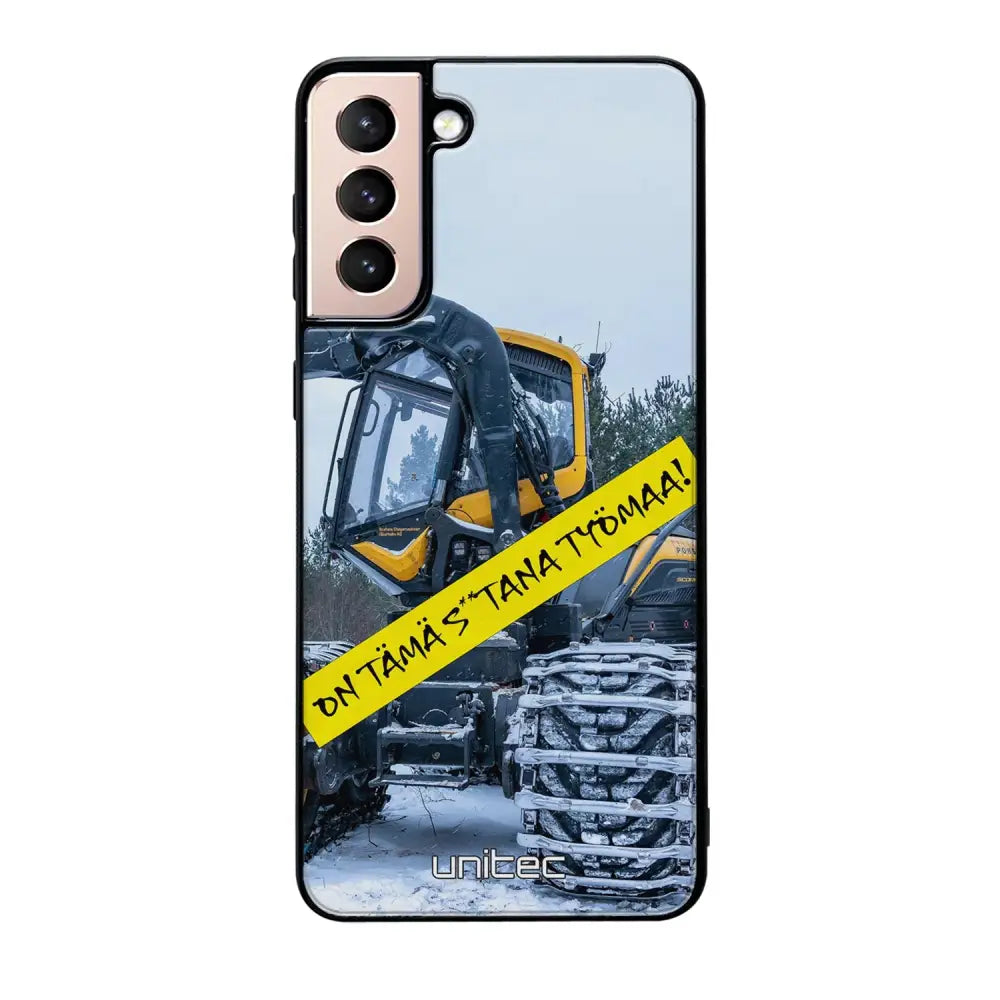 Samsung Galaxy S21 meemi suojakuoret - Työmaa - Ei