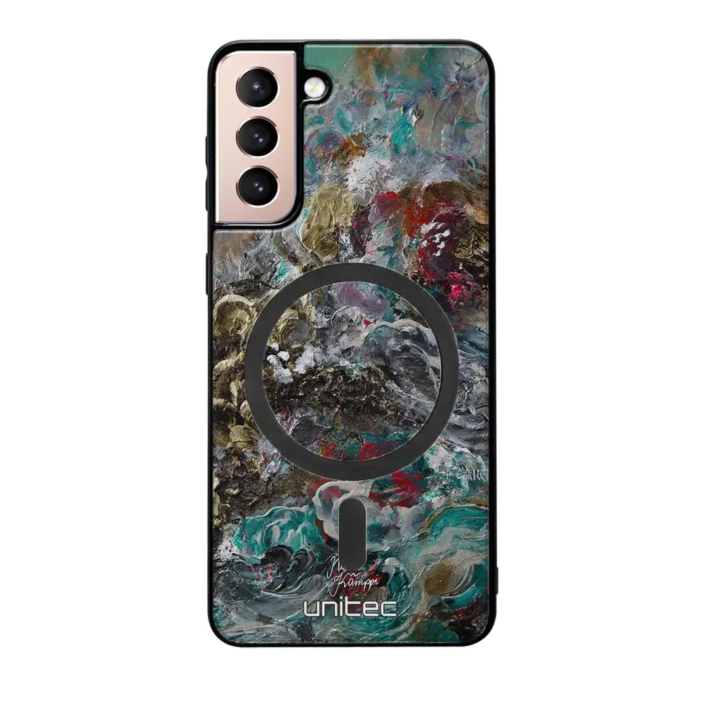 Samsung Galaxy S21 modern art suojakuoret - Heart Knows - Noora Kämppi