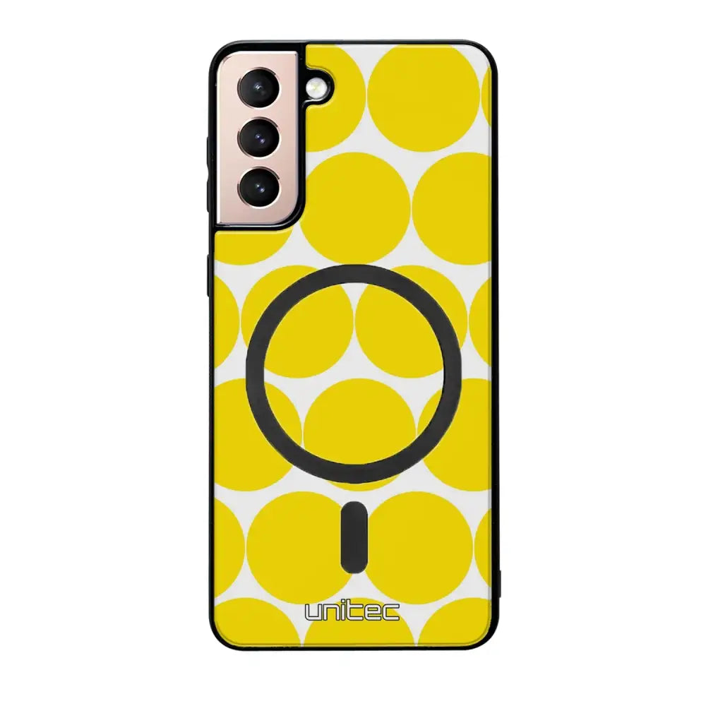 Samsung Galaxy S21 pallo suojakuoret - Keltainen Pallo