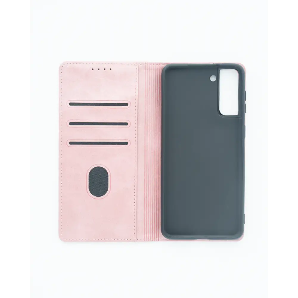 Samsung Galaxy S21 Plus 5G Unitec Lompakko Suojakotelo Ruusukulta