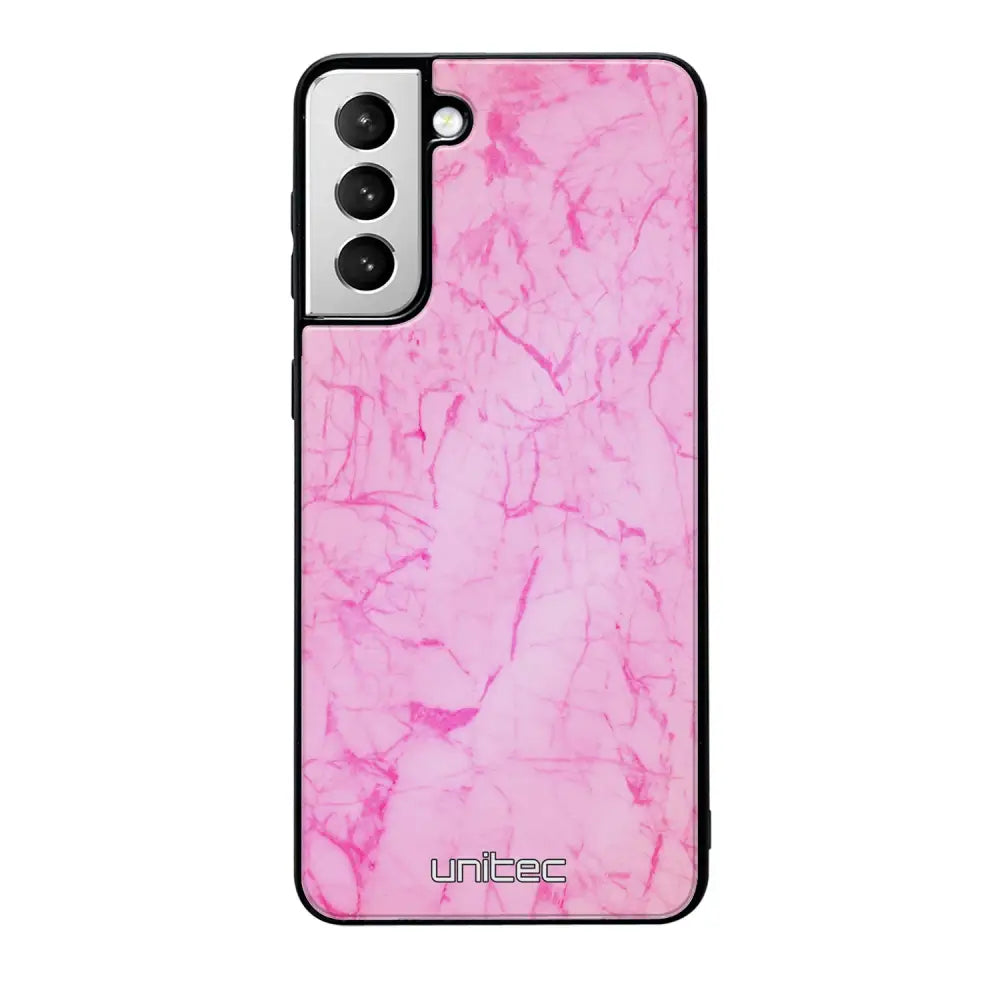 Samsung Galaxy S21 Plus marmori suojakuoret - Light Pink Marble - Ei