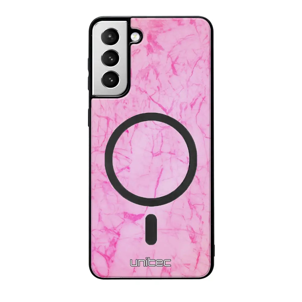 Samsung Galaxy S21 Plus marmori suojakuoret - Light Pink Marble