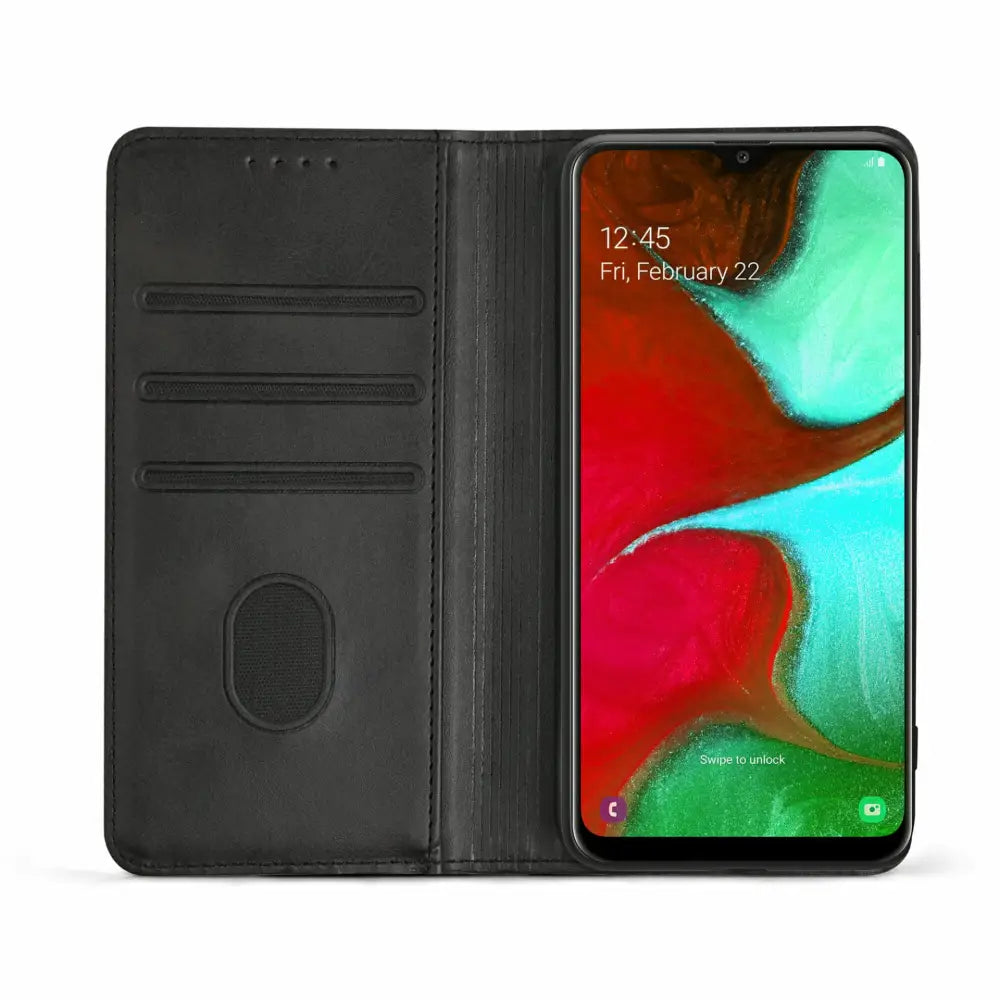 Samsung Galaxy S21 Ultra 5G Unitec Lompakko Suojakotelo Musta