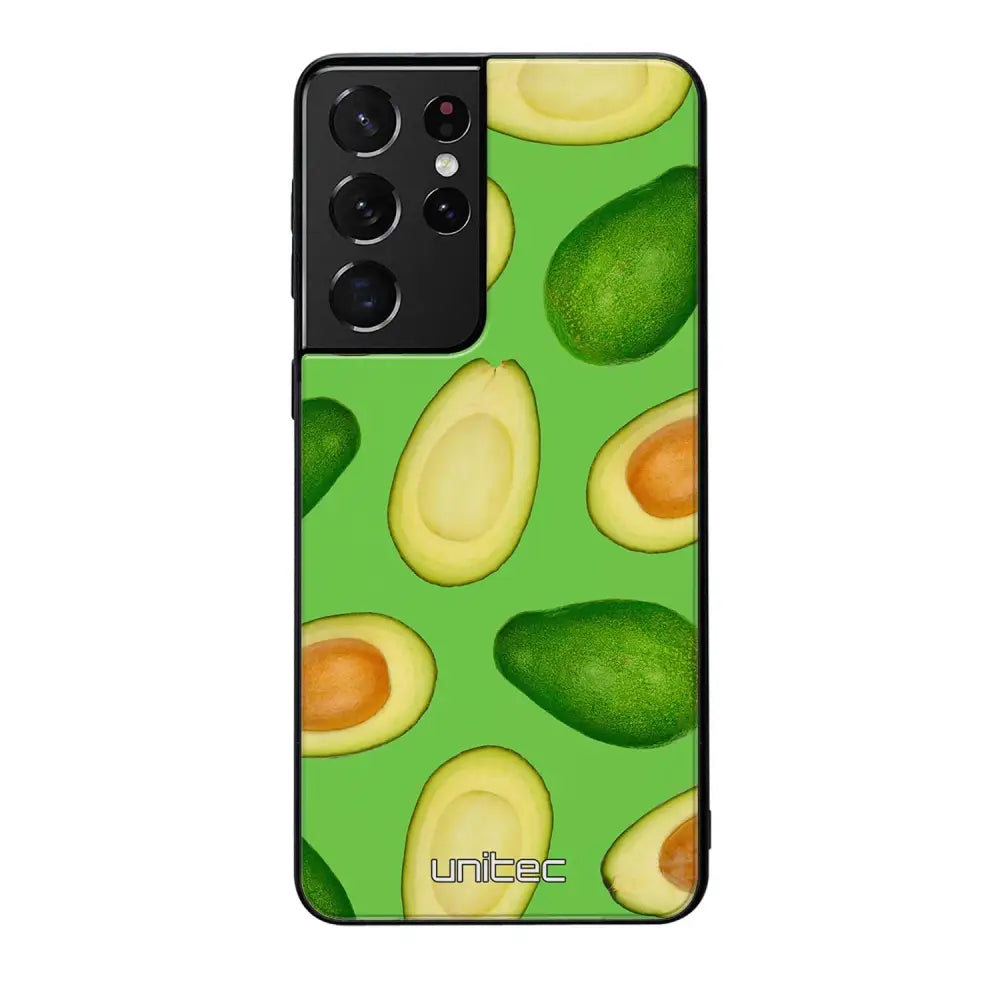 Samsung Galaxy S21 Ultra hedelmä suojakuoret - Avocados - Ei