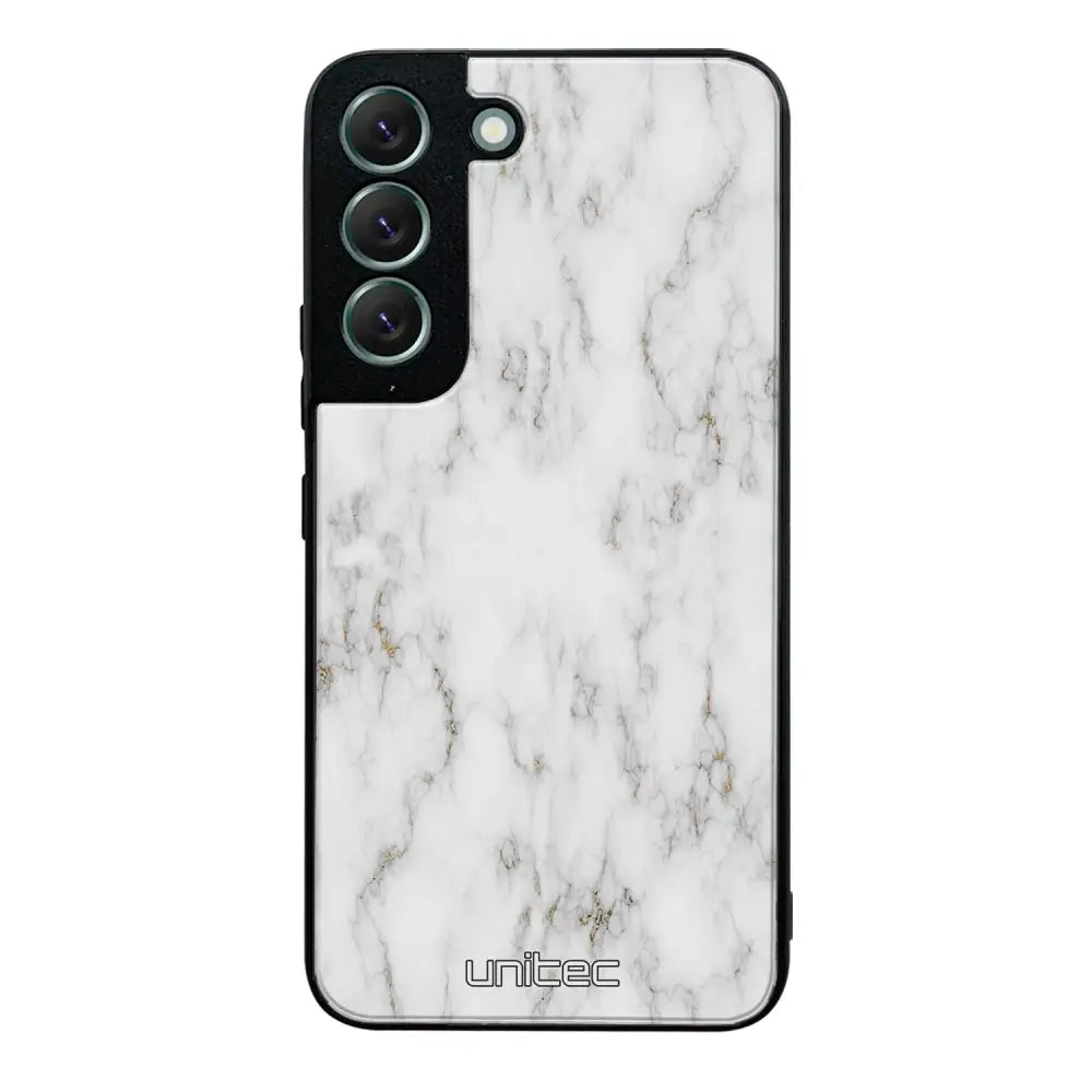 Samsung Galaxy S22 marmori suojakuoret - White Marble - Ei