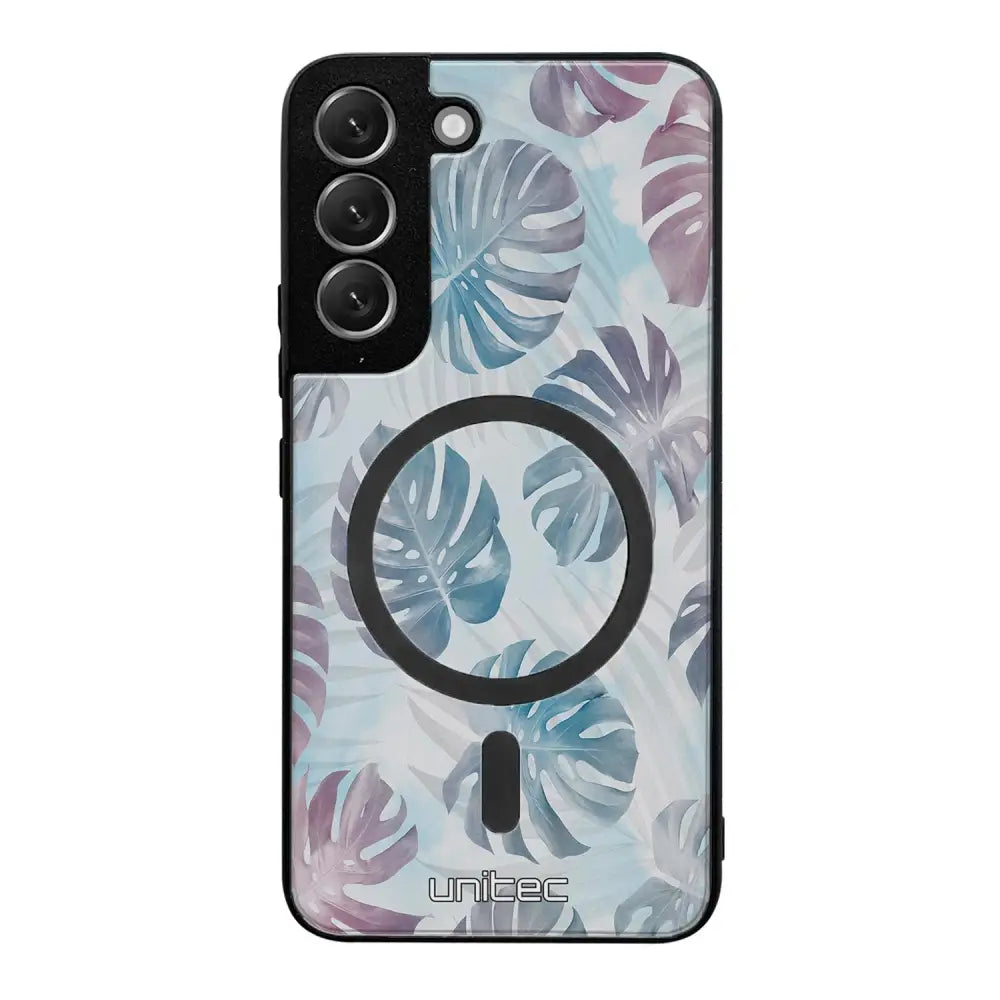 Samsung Galaxy S22 Plus kukka suojakuoret - Monstera Texture