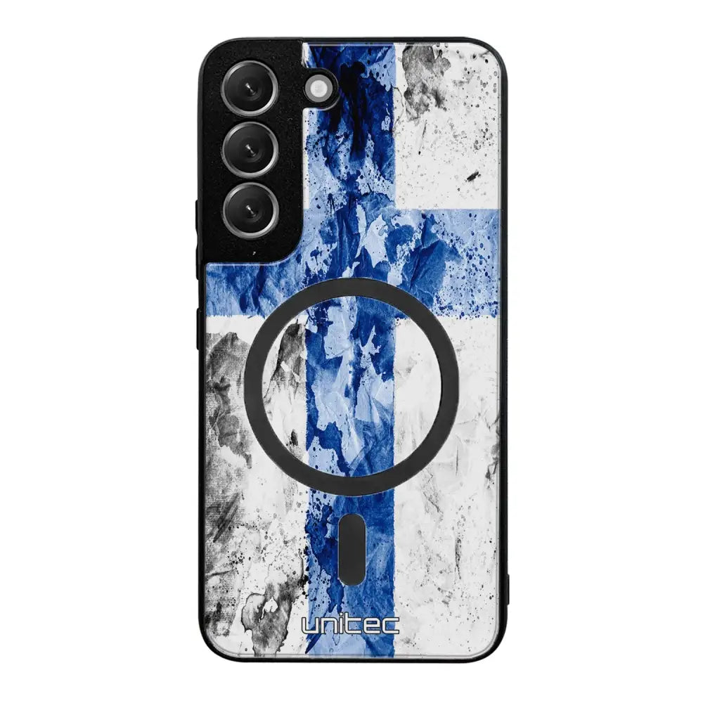 Samsung Galaxy S22 Plus suojakuoret - Painted Finnish Flag