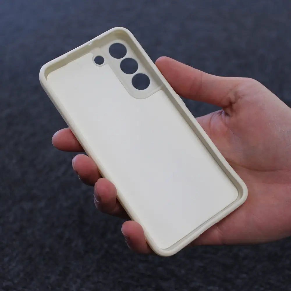 Samsung Galaxy S22 Ultra 5G Silikonikuori - Kermanvalkoinen