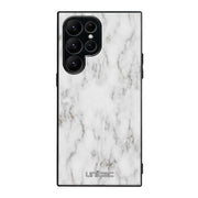 Samsung Galaxy S22 Ultra marmori suojakuoret - White Marble - Ei