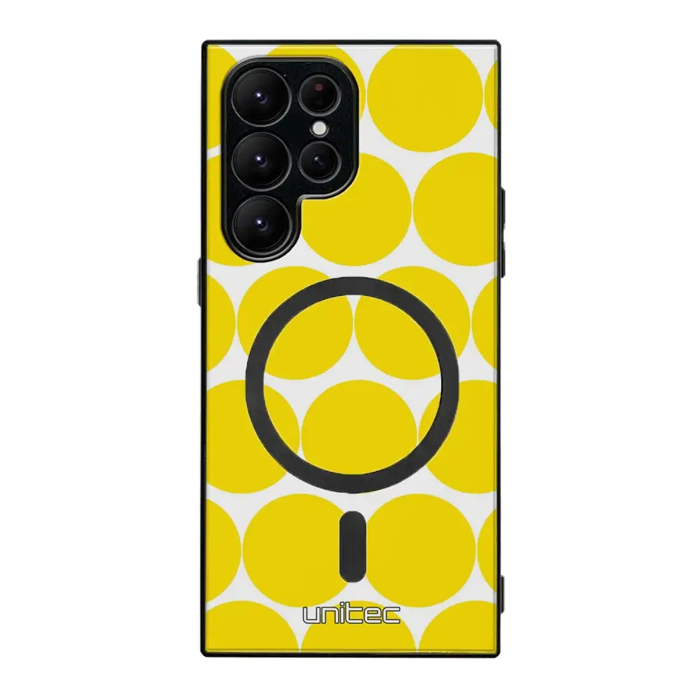 Samsung Galaxy S22 Ultra pallo suojakuoret - Keltainen Pallo