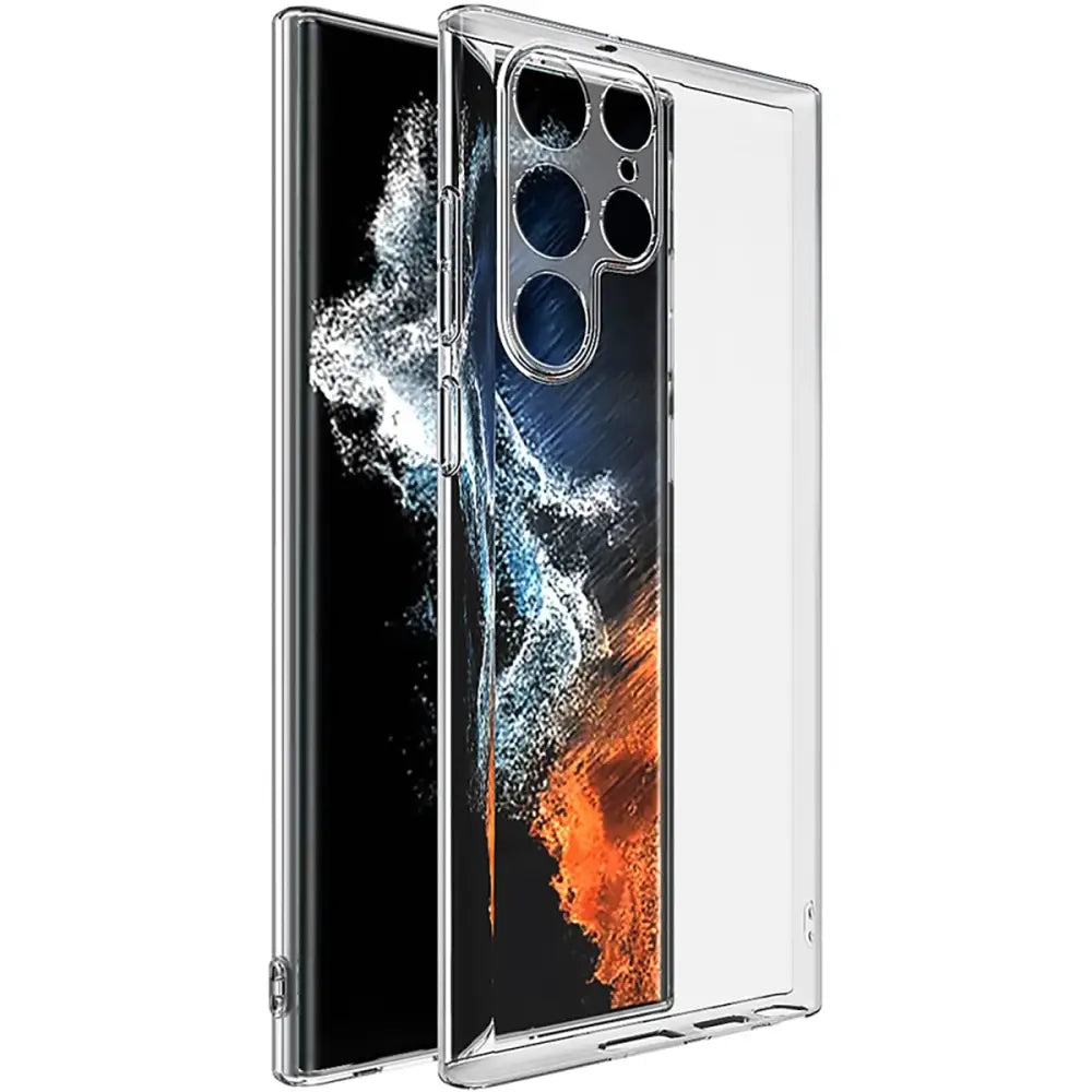 Samsung Galaxy S22 Ultra Silikonikuori - Läpinäkyvä
