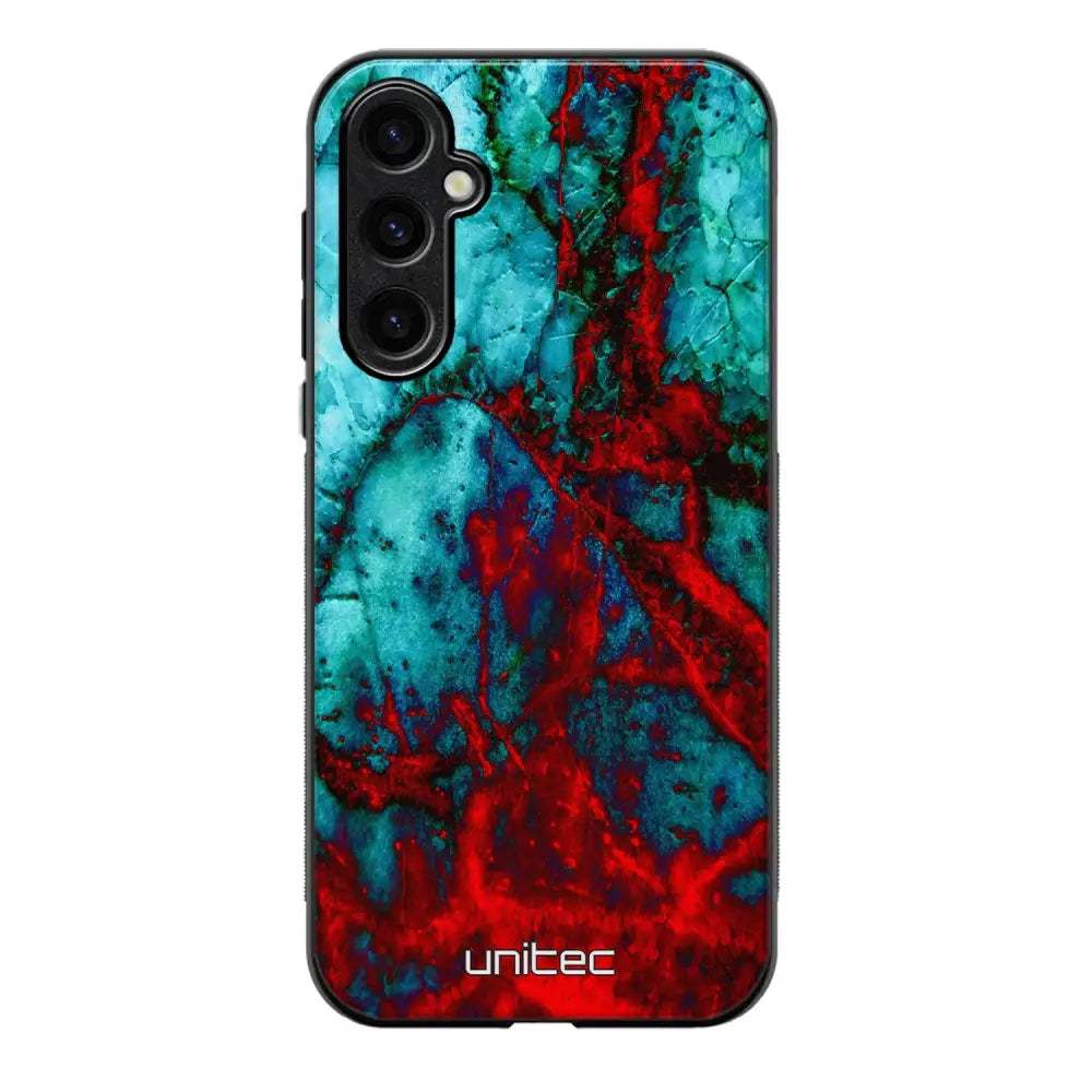 Samsung Galaxy S23 FE marmori suojakuoret - Blue Red Marble - Ei