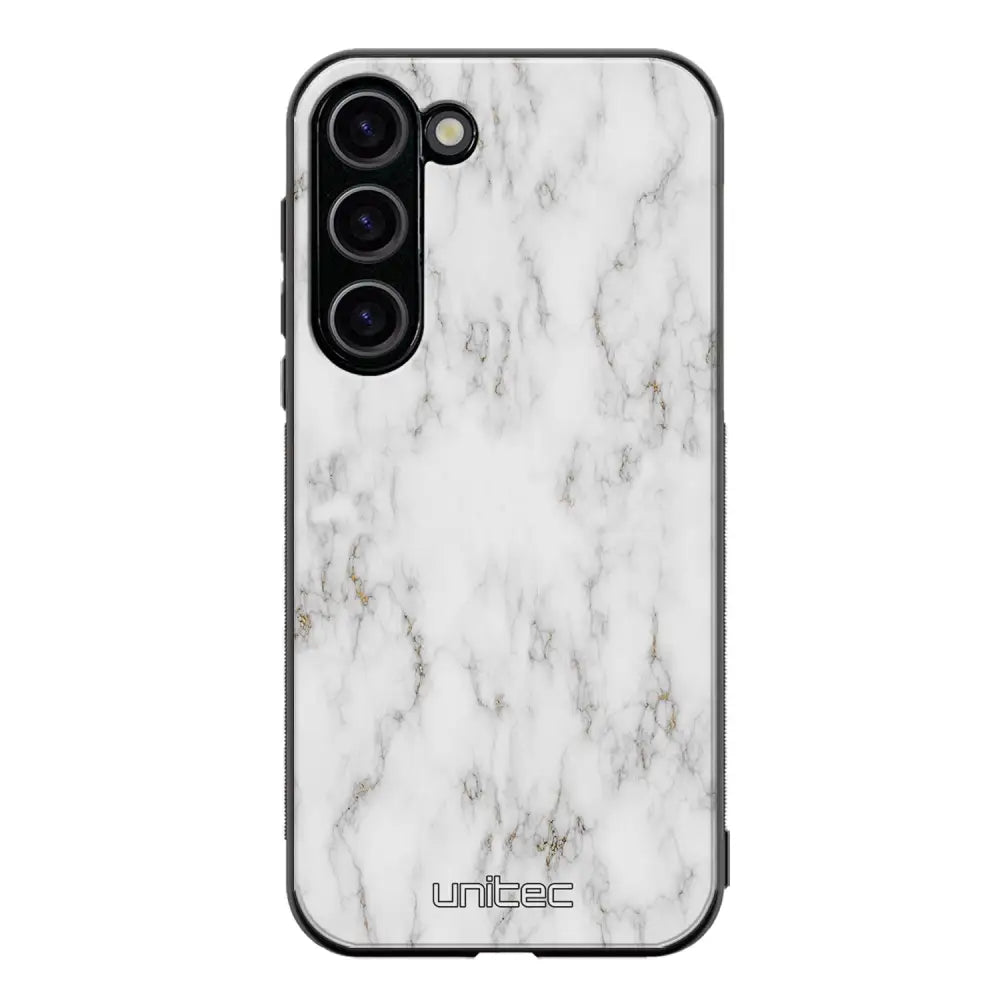 Samsung Galaxy S23 marmori suojakuoret - White Marble - Ei