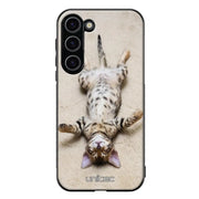 Samsung Galaxy S23 Plus kissa suojakuoret - Relaxing Cat - Ei