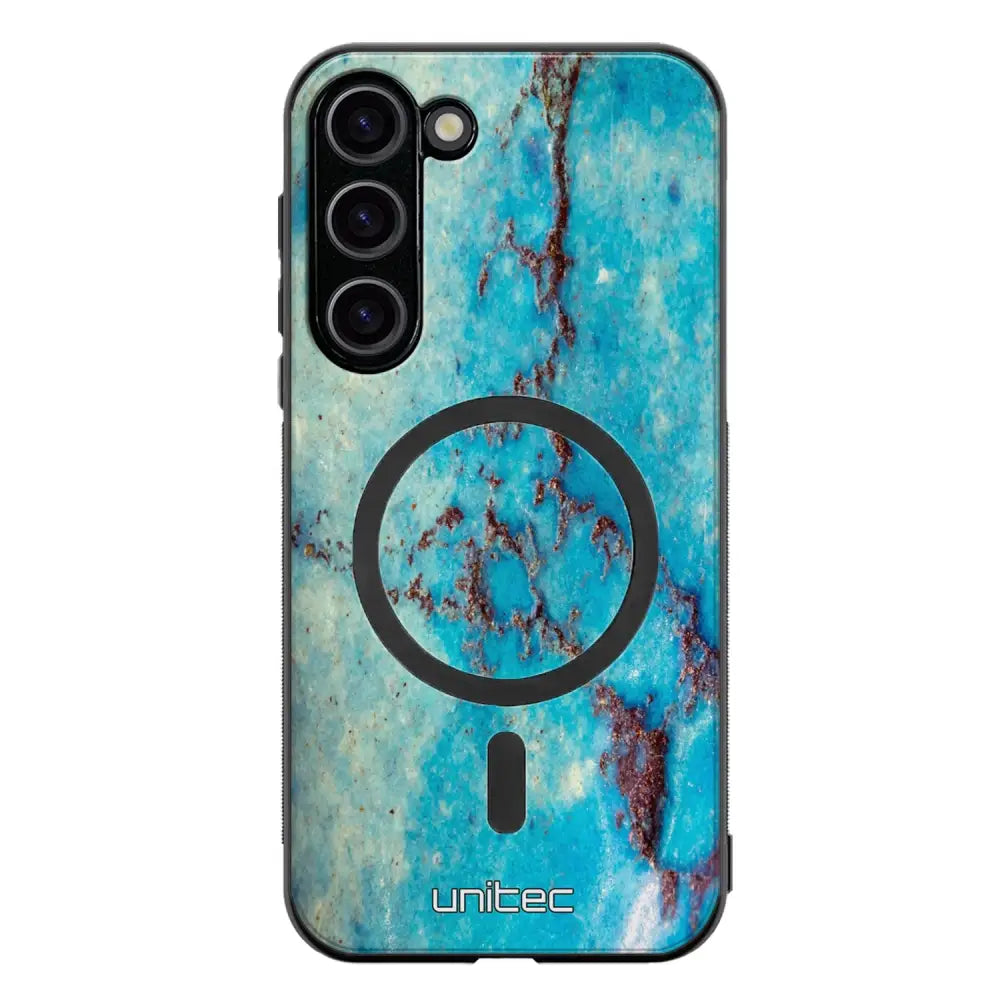 Samsung Galaxy S23 Plus marmori suojakuoret - Turquoise Marble