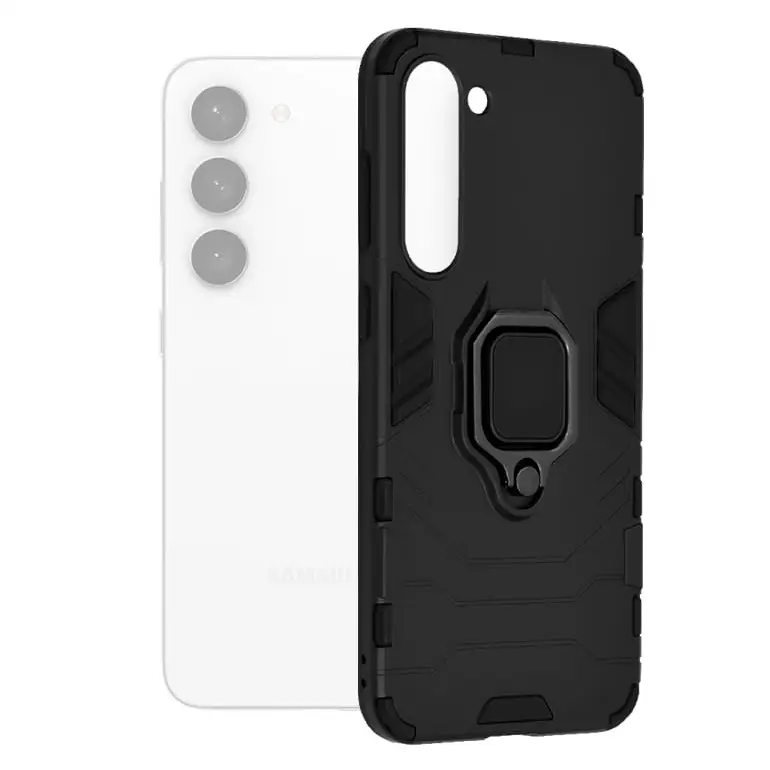 Samsung Galaxy S23 Plus Silicone Shield suojakuori - Musta