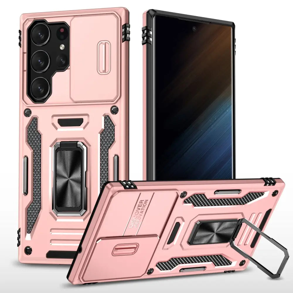 Samsung Galaxy S23 Ultra Armor suojakuori - Ruusukulta