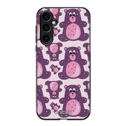 Samsung Galaxy S24 FE suojakuoret - Purple Teddy Bear - Ei