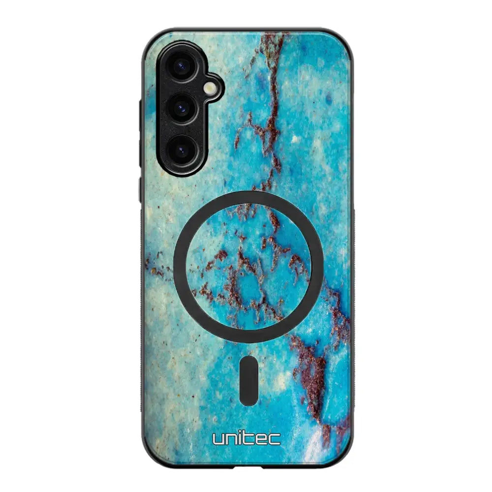 Samsung Galaxy S24 marmori suojakuoret - Turquoise Marble