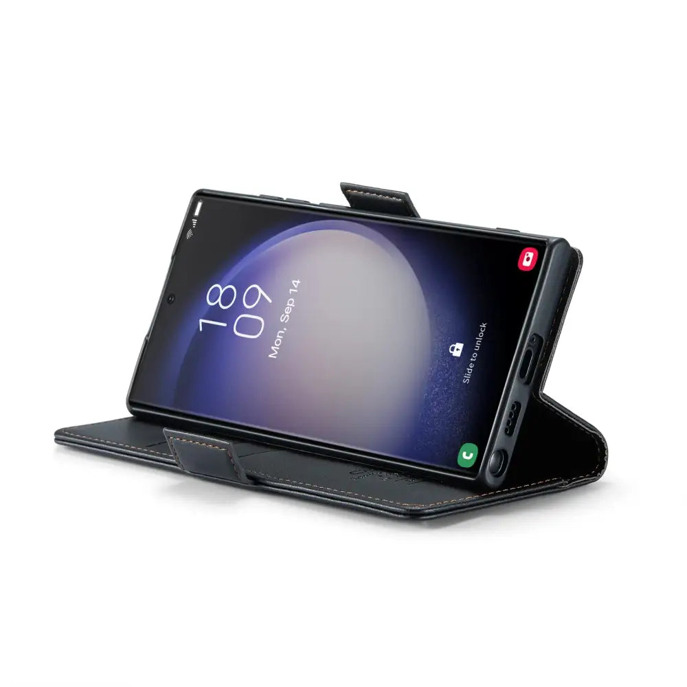 Samsung Galaxy S24 Ultra Lompakko suojakotelo RFID - Musta - CaseMe