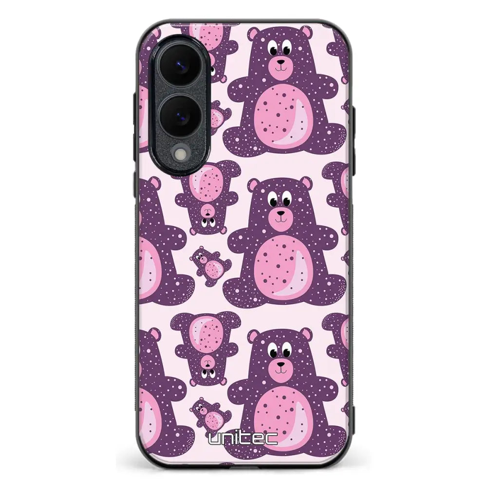 Samsung Galaxy S25 Edge suojakuoret Purple Teddy Bear Ei