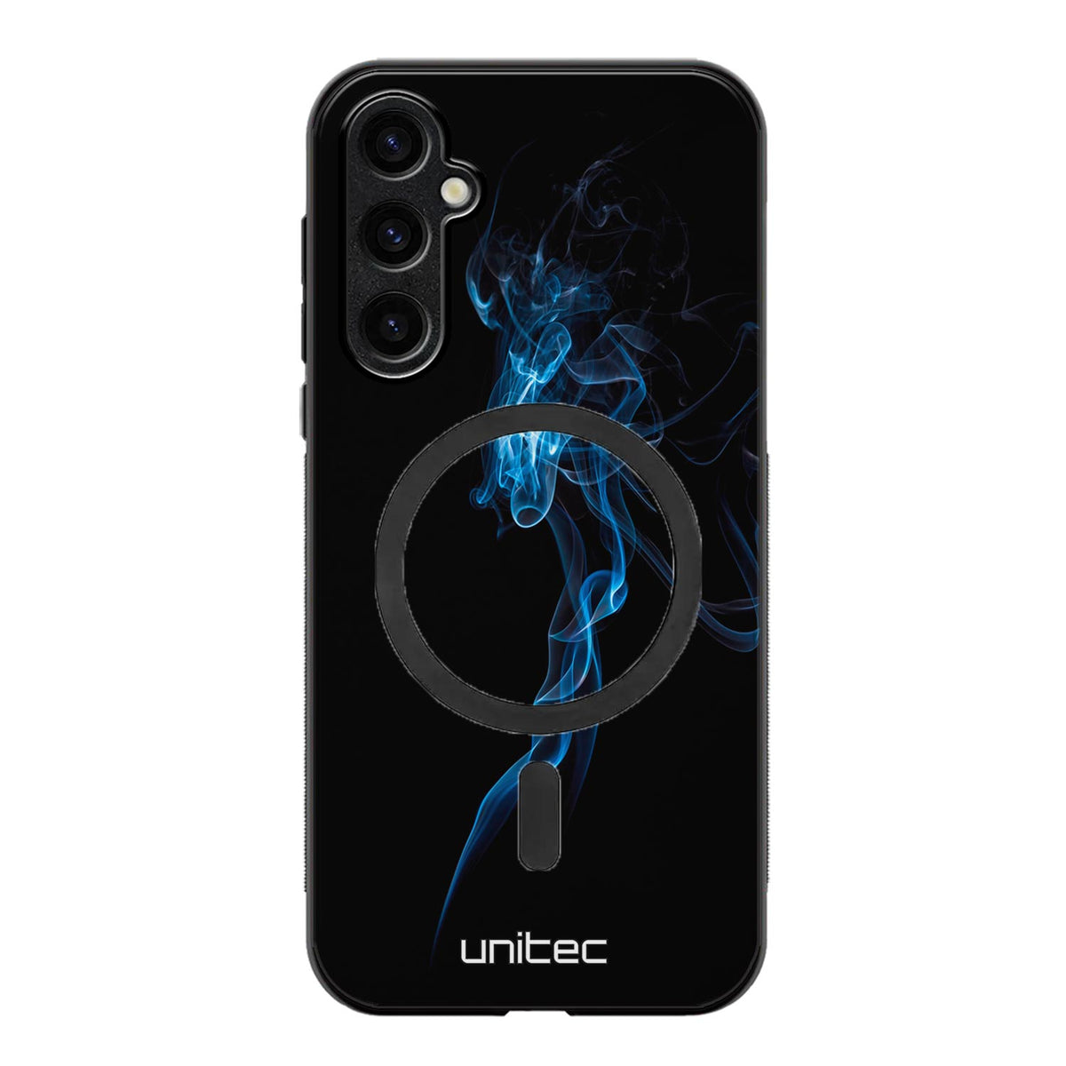 Samsung Galaxy S25 FE suojakuoret - Blue Smoke On Black
