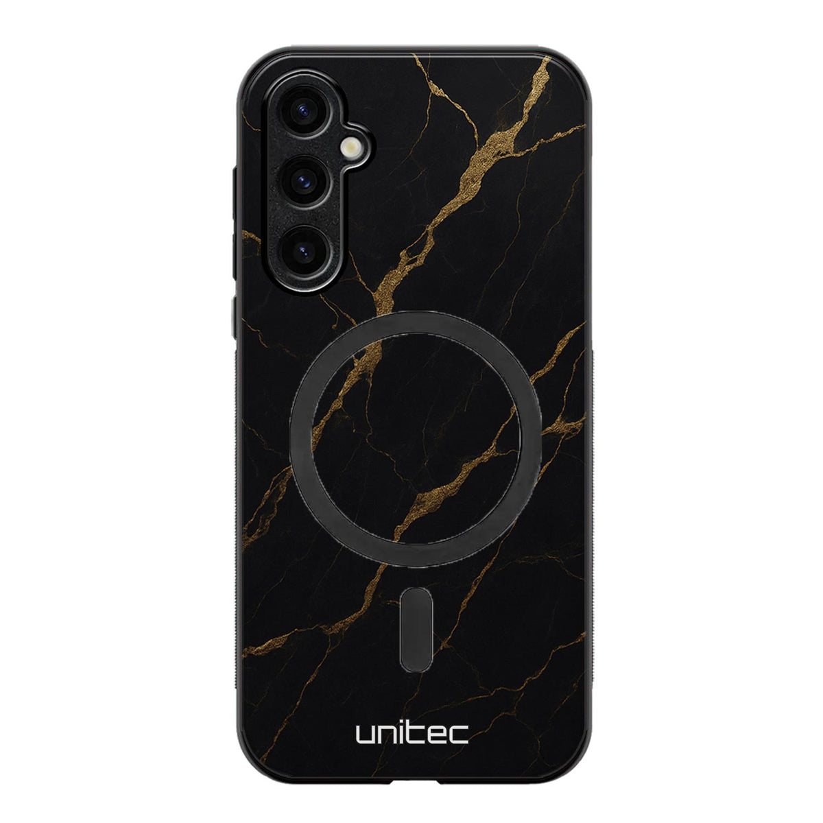 Samsung Galaxy S25 FE Suojakuoret Marmori – Midnight Gold