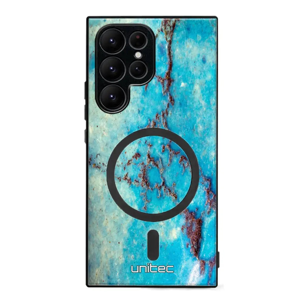 Samsung Galaxy S25 Ultra marmori suojakuoret - Turquoise Marble