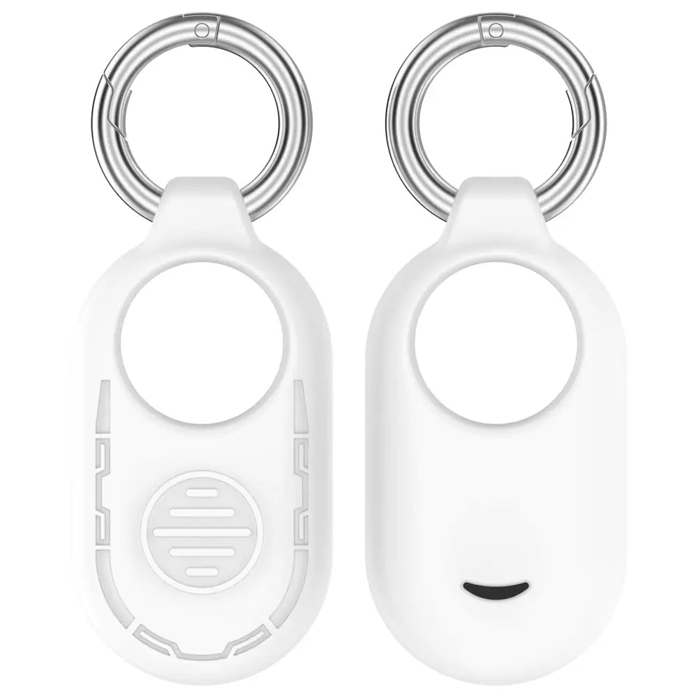 Samsung Galaxy SmartTag 2 Silikonikotelo avaimenperällä - Valkoinen