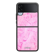Samsung Galaxy Z Flip 4 marmori suojakuoret - Light Pink Marble - Ei