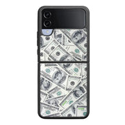 Samsung Galaxy Z Flip 4 seteli suojakuoret - Dollarit - Ei