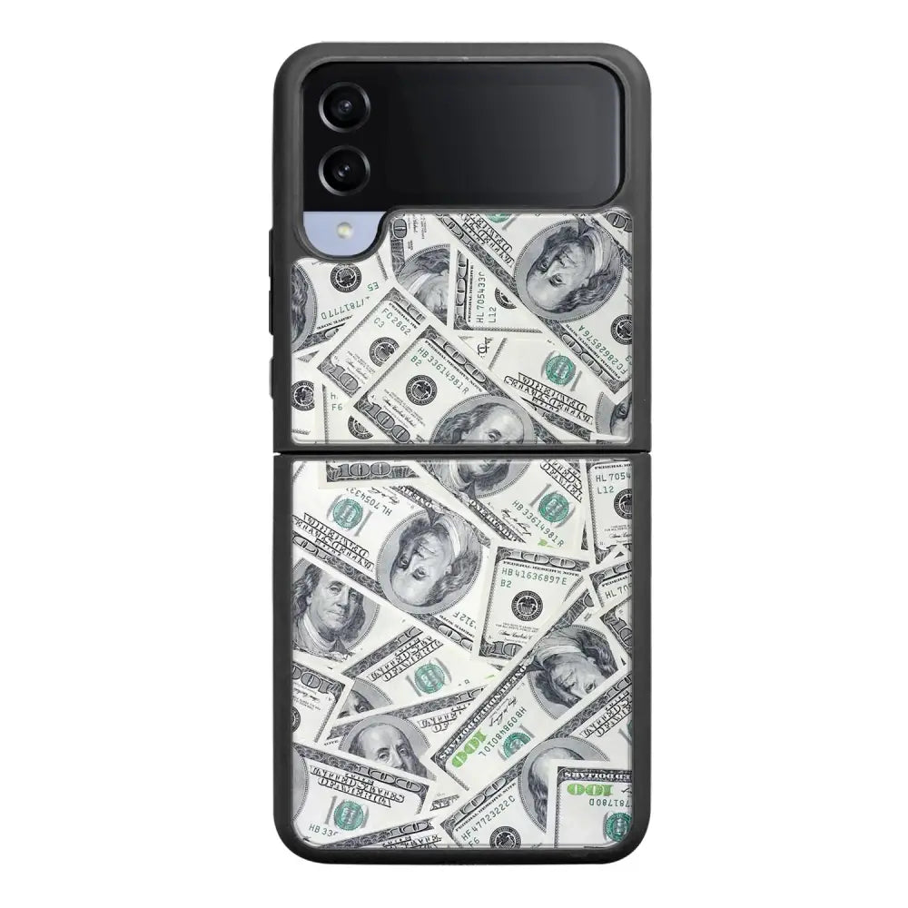 Samsung Galaxy Z Flip 4 seteli suojakuoret - Dollarit - Ei