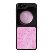 Samsung Galaxy Z Flip 5 marmori suojakuoret - Light Pink Marble - Ei