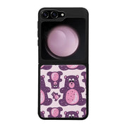 Samsung Galaxy Z Flip 5 suojakuoret - Purple Teddy Bear - Ei
