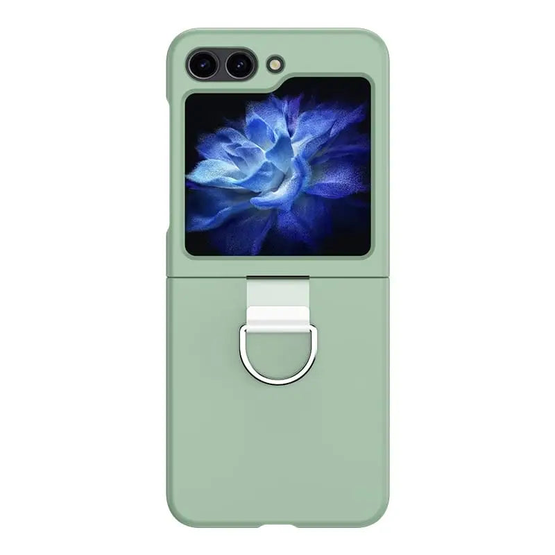 Samsung Galaxy Z Flip 5 Suojakuori Sormuksella - Vihreä
