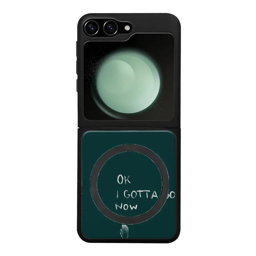 Samsung Galaxy Z Flip 6 surrealistic sadness suojakuoret - Ok I Gotta Go - Noora Kämppi