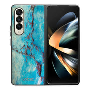 Samsung Galaxy Z Fold 4 marmori suojakuoret - Turquoise Marble - Ei