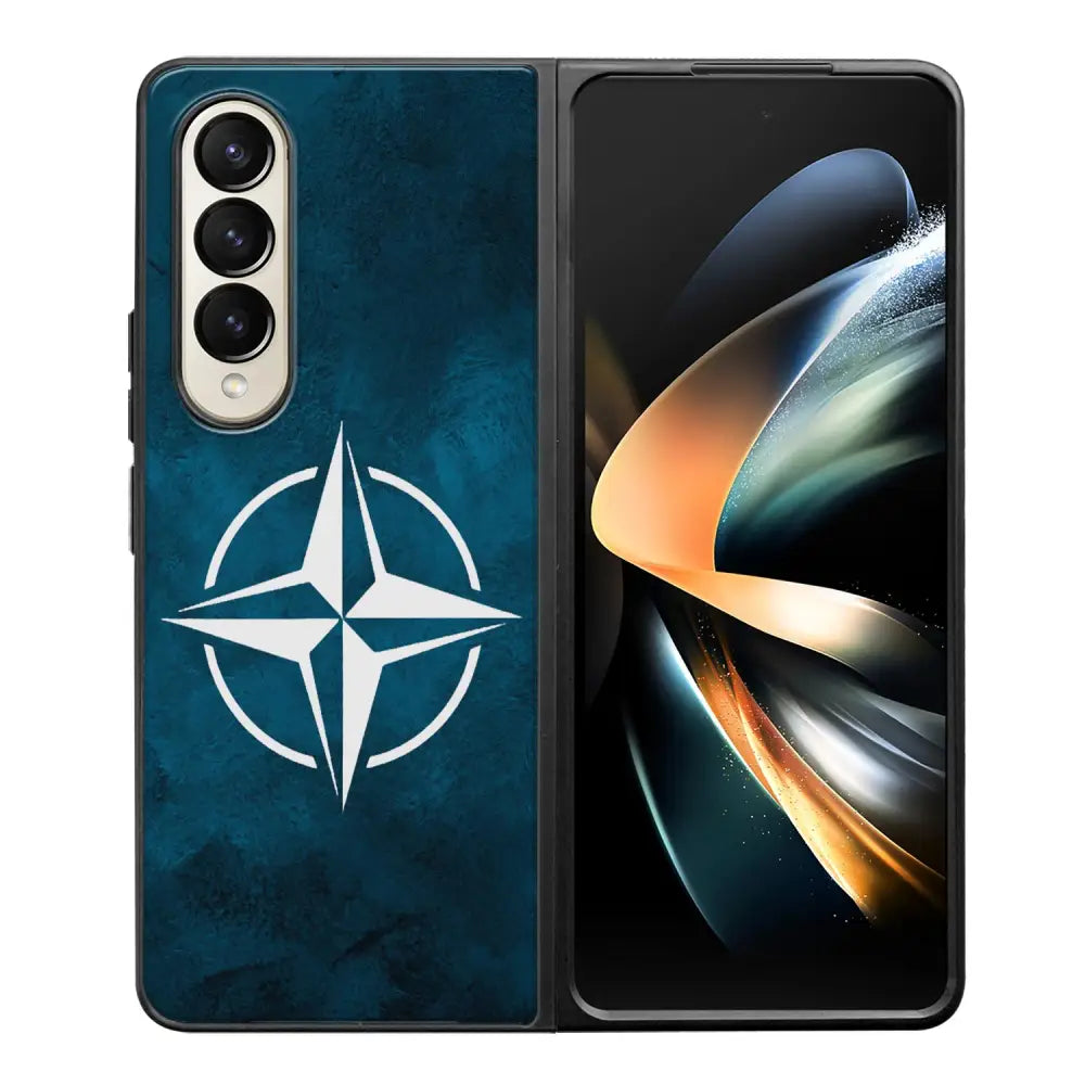 Samsung Galaxy Z Fold 4 nato suojakuoret - Sininen - Ei