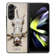 Samsung Galaxy Z Fold 5 kissa suojakuoret - Relaxing Cat - Ei