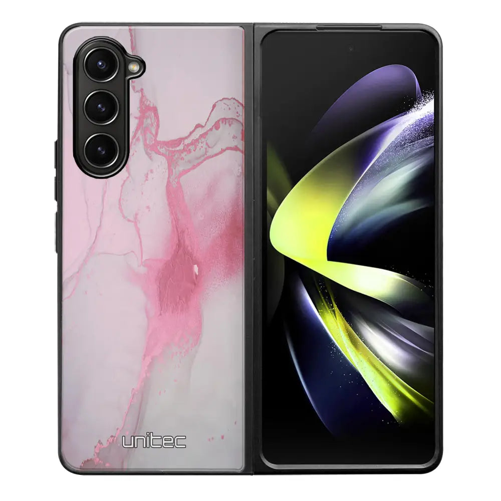 Samsung Galaxy Z Fold 5 marmori suojakuoret - Pink Pok Rie - Ei